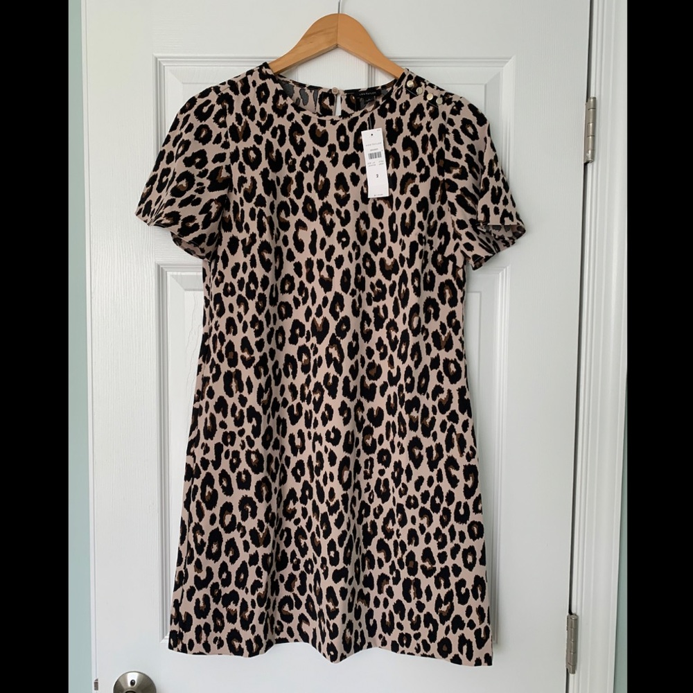 Ann Taylor Leopard Swing Dress
